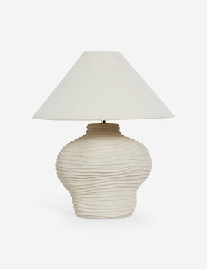 Wrinkle ceramic table lamp by Sarah Sherman Samuel.