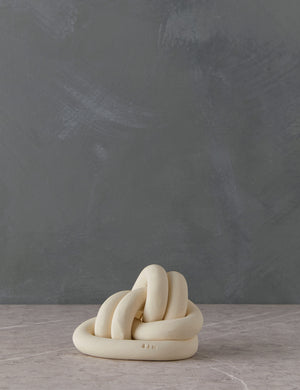 Decorative ceramic double coil XL Fist Knot by SIN Ceramics
