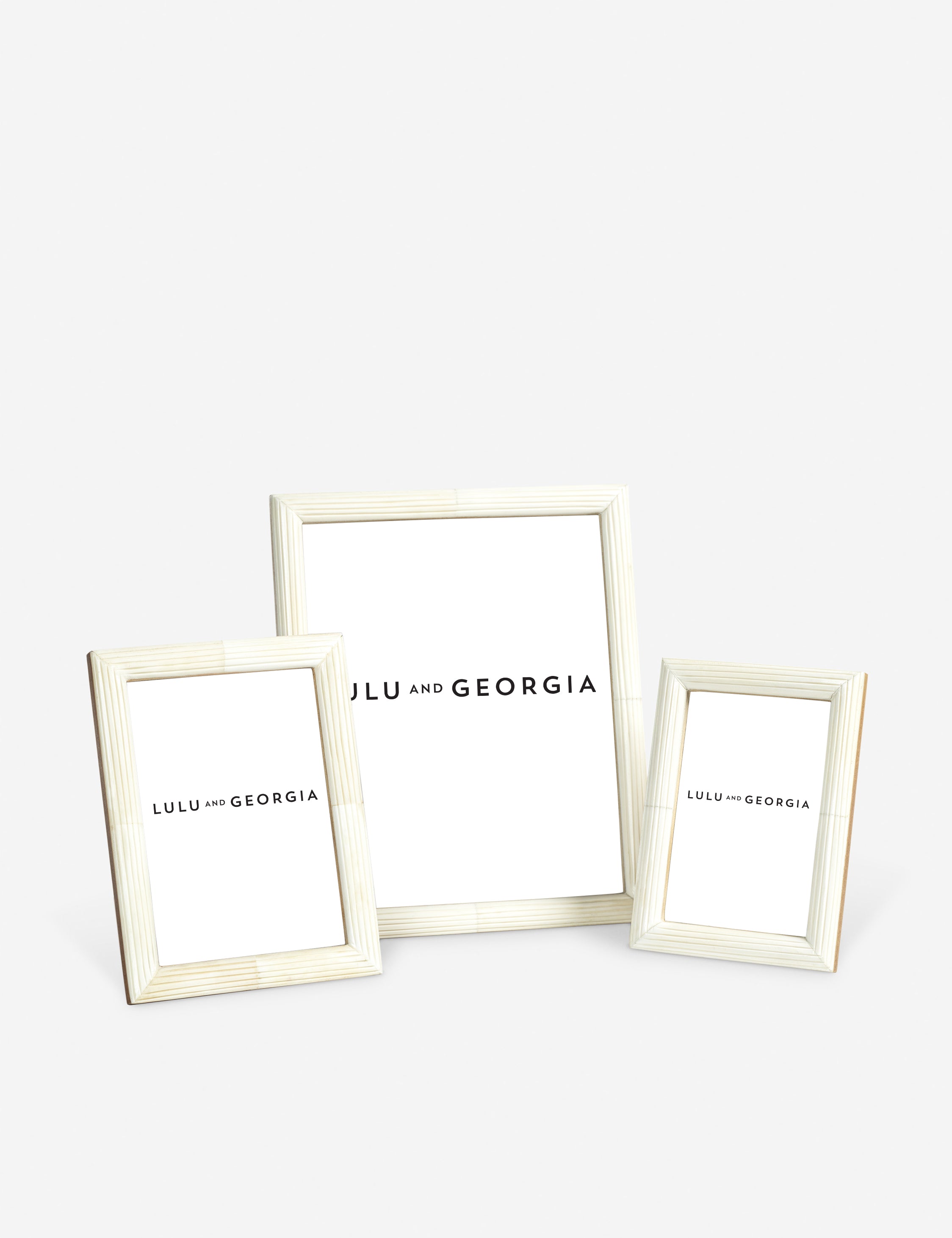 Cadman Etched Bone Picture Frame