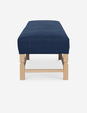 Side of the Ambleside Dark Blue linen bench