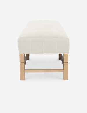 Side of the Ambleside Natural linen bench