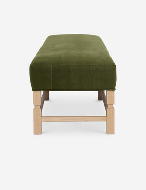 Side of the Ambleside Jade green velvet bench