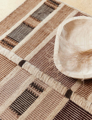 Anni Flatweave Wool Rug Swatch by Nina Freudenberger