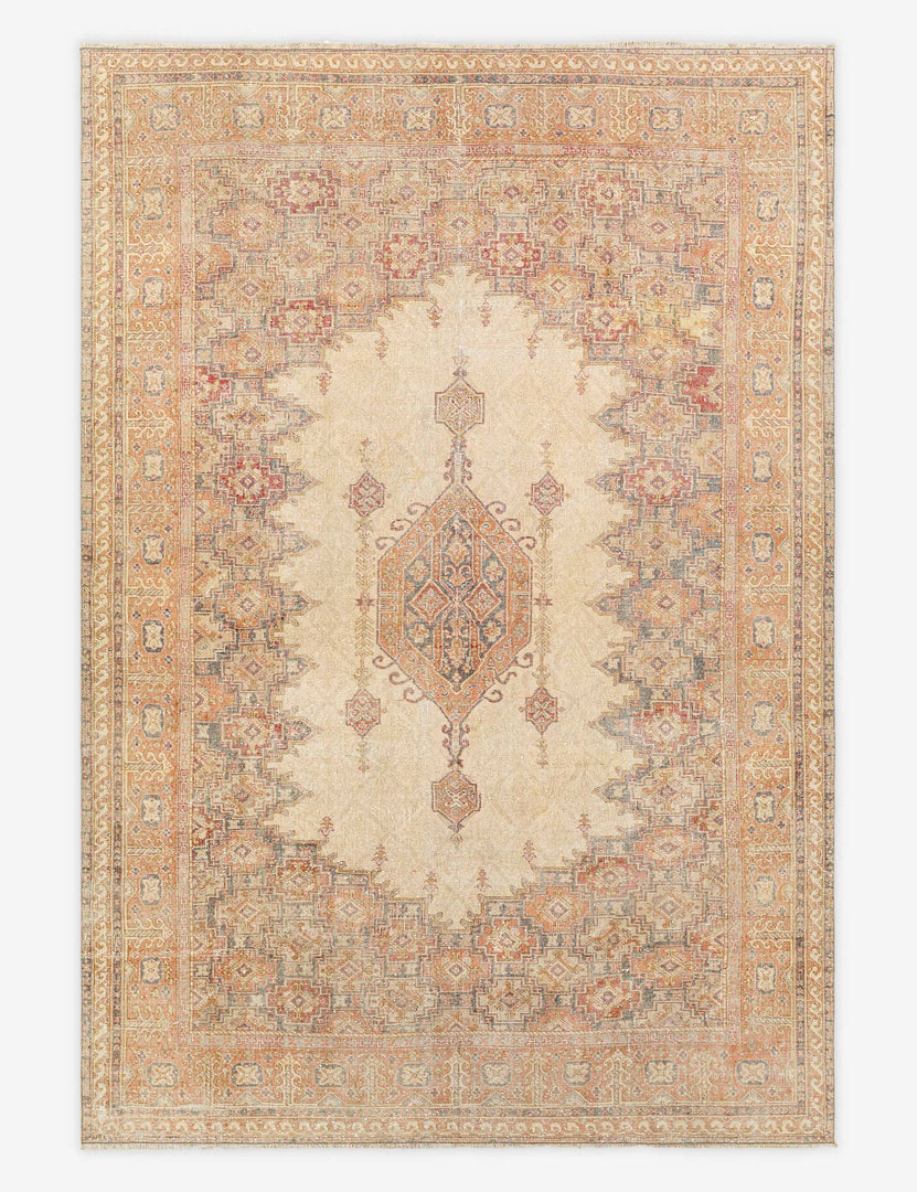 Vintage Turkish Hand-Knotted Wool Rug No. 342, 8' x 11' 6"