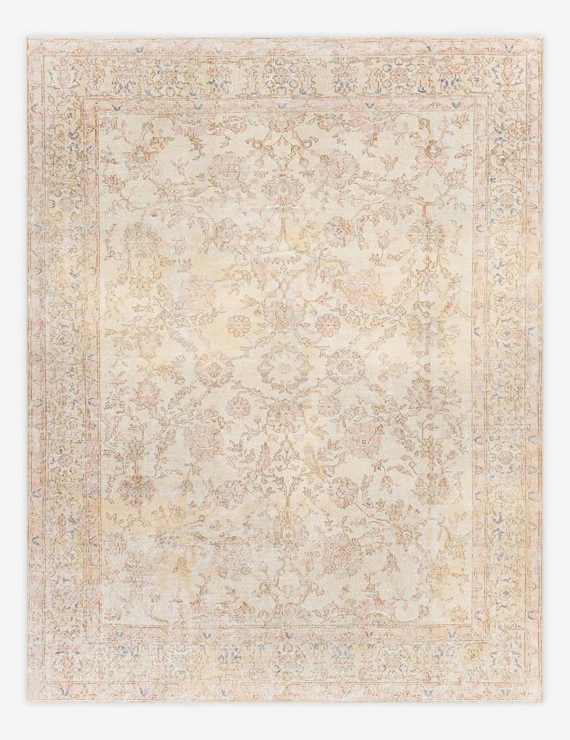 Vintage Turkish Hand-Knotted Wool Rug No. 347, 8' 3" x 10' 9"