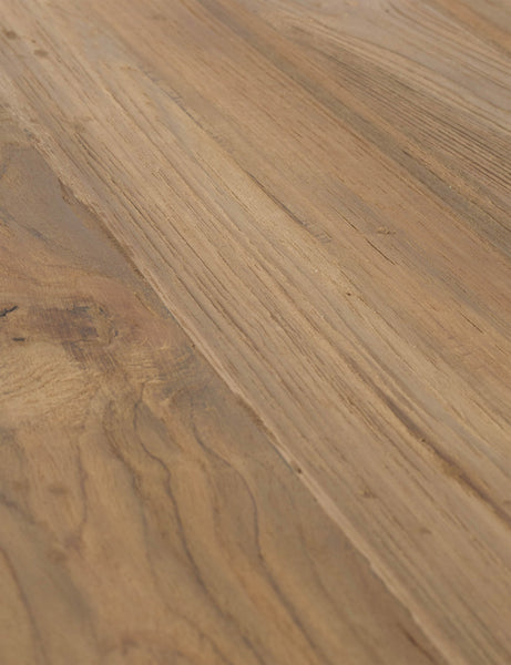 | Close-up of antiqued teak wood