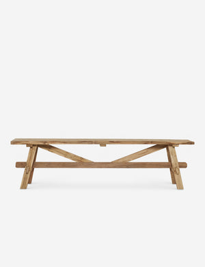 Arlene craftsman-style antiqued teak wood bench