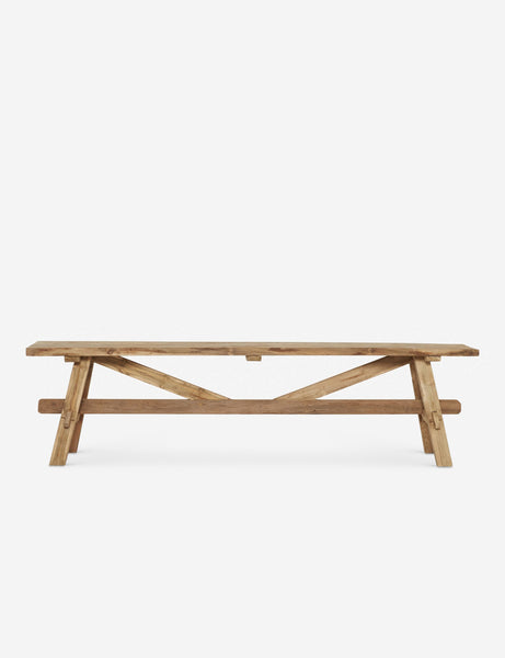 | Arlene craftsman-style antiqued teak wood bench