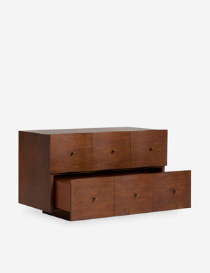 Open Box: Otelia Nightstand, Vintage Brown by Sarah Sherman Samuel