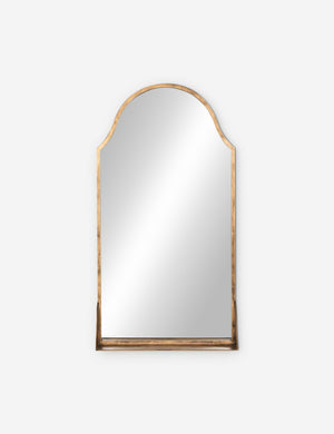 Clare arched wall mirror with shelf