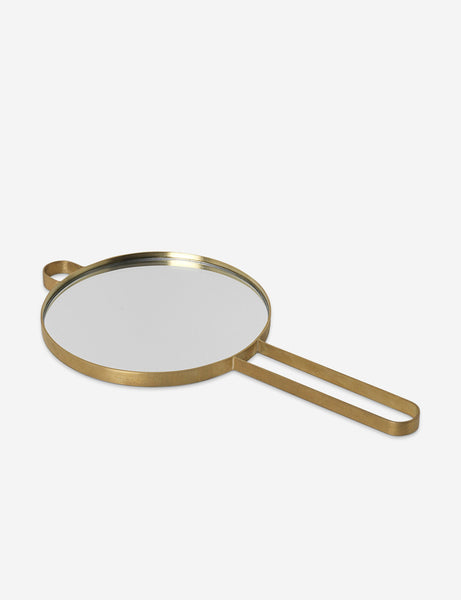 Poise Hand Mirror by Ferm Living (Brass)