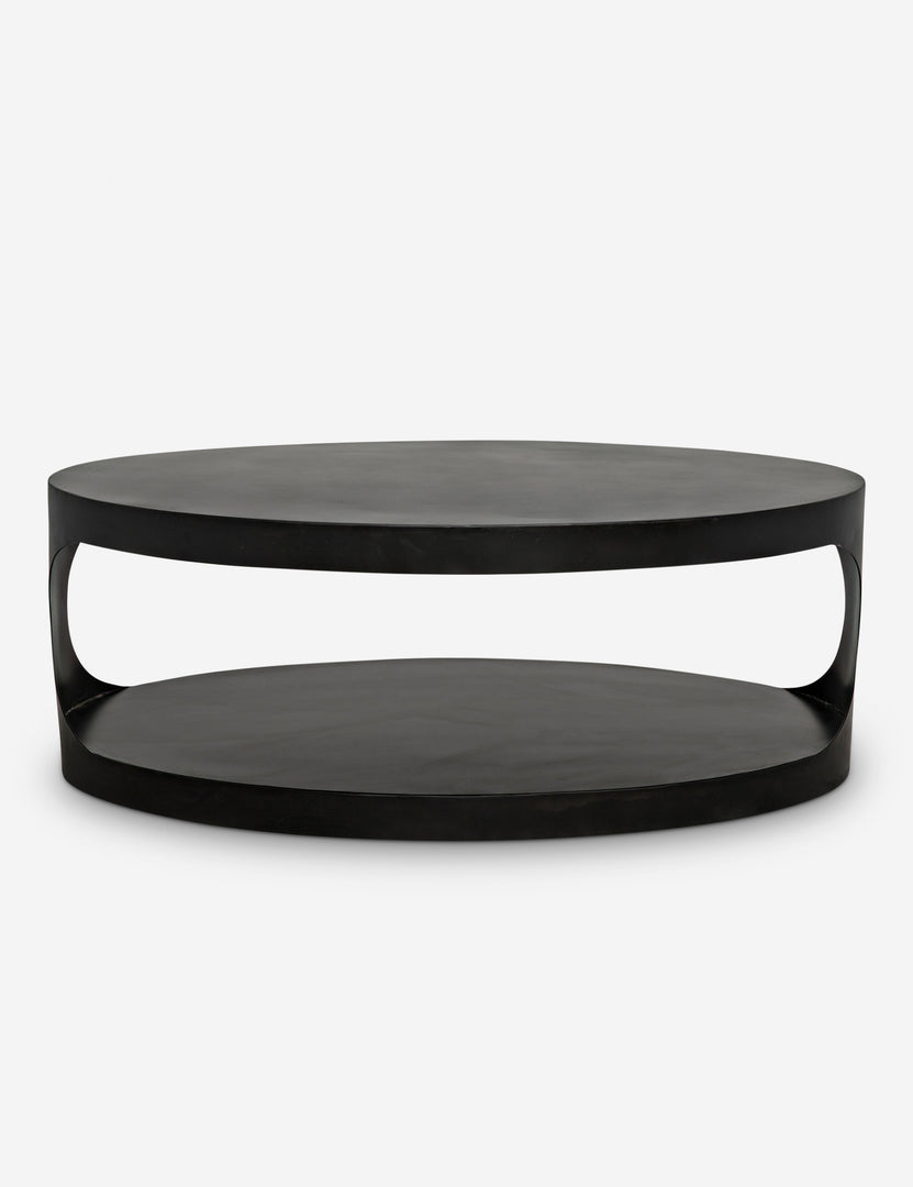 Leigha Oval Open Shelf Coffee Table