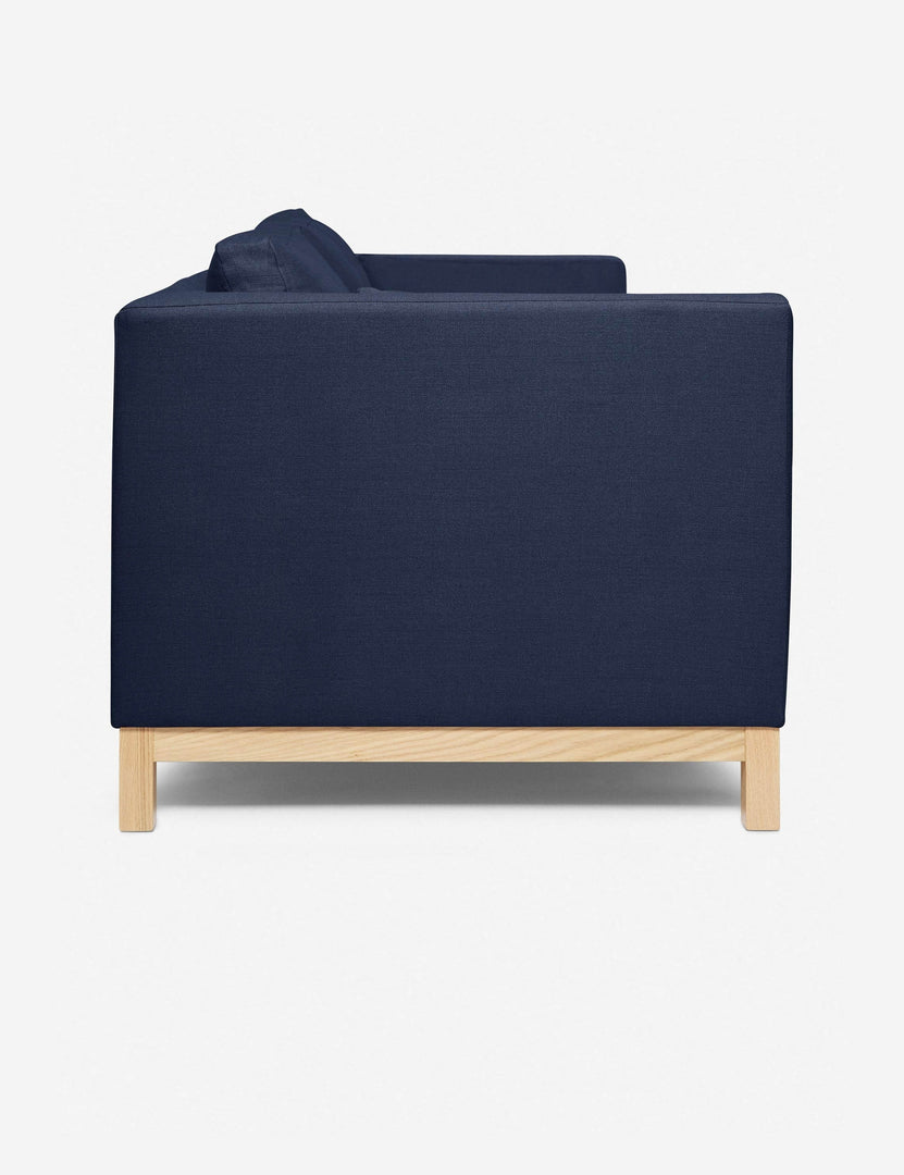 #size::84-W #size::96-W #color::dark-blue | Side of the Dark Blue Hollingworth Sofa