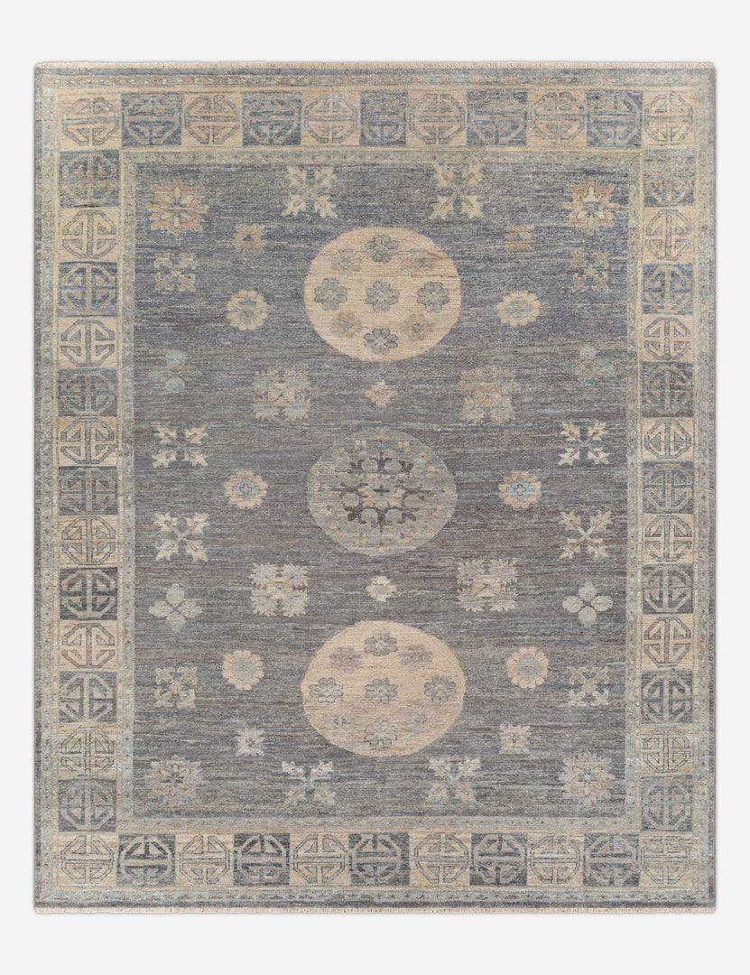 #size::2--x-3- #size::6--x-9- #size::9--x-12- #size::8--x-10- | Aguirre traditional motif hand-knotted wool rug with subtle fringe