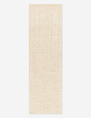 Malone textured ivory hand-knotted wool rug