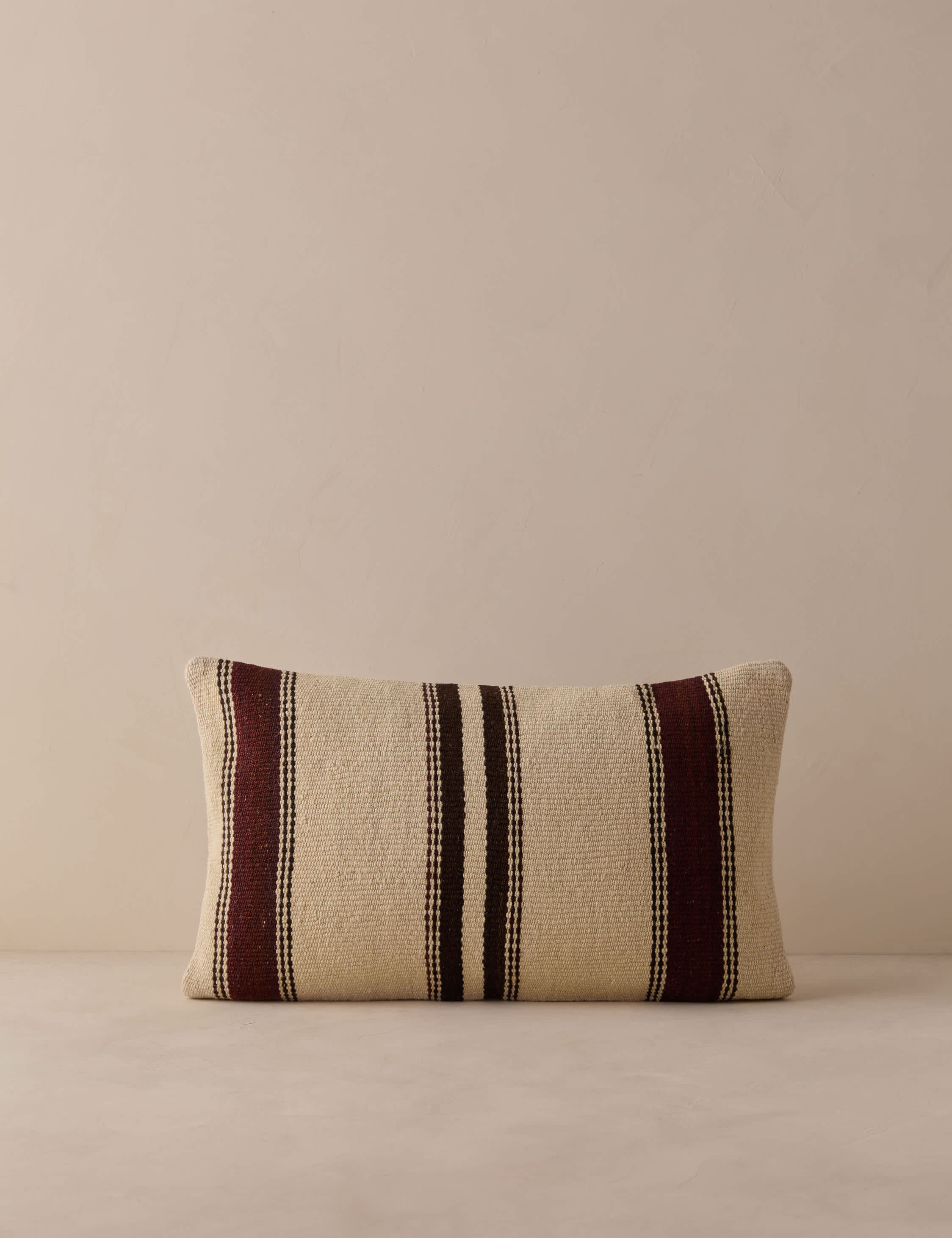 Vintage Lumbar Pillow No. 336, 12" x 20"
