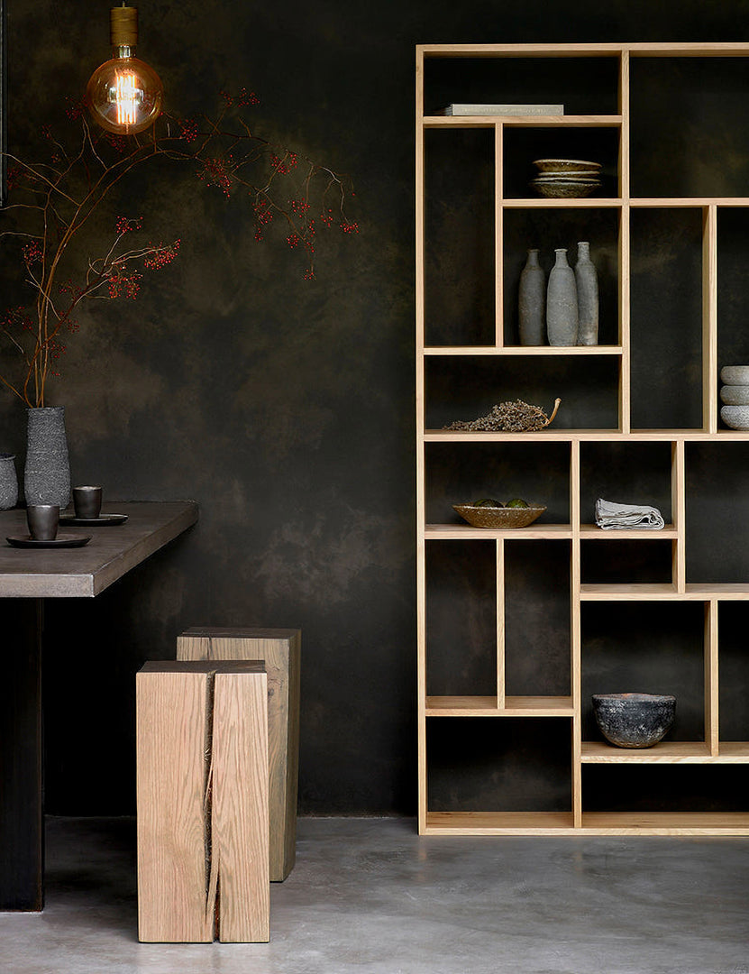 Lira Modern Oak Wood Bookcase
