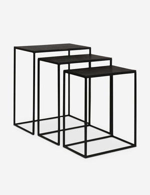 Loletta black nesting tables