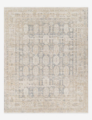 Altin traditional motify wool rug in gray