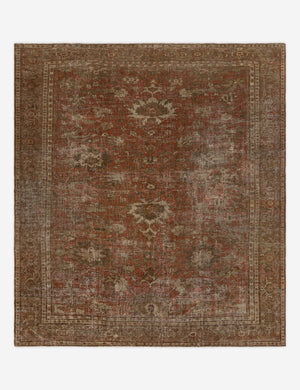 Vintage Turkish Hand-Knotted Wool Rug No. 351, 9' x 10'