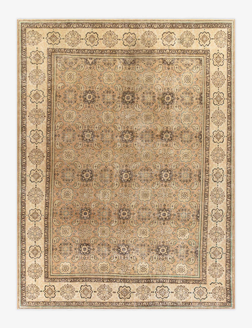 Vintage Turkish Hand-Knotted Wool Rug No. 352, 9' x 12'