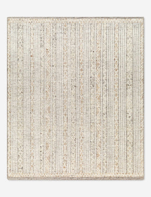 Duran rustic striped hand-knotted wool rug