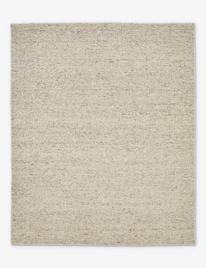 Taos neutral light brown wool blend area rug.