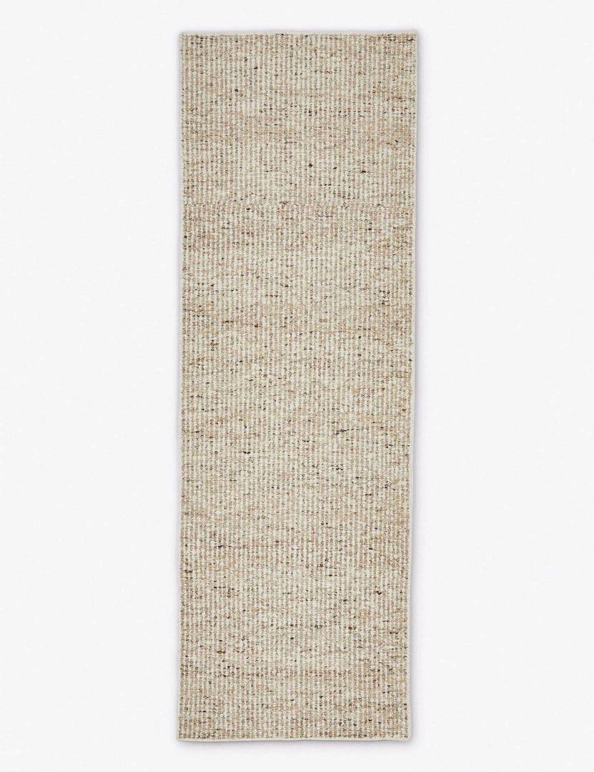 #color::neutral #size::2-6--x-8- | Taos neutral light brown wool blend runner rug.