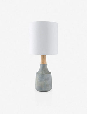 Marcella gray vase-shaped Mini Table Lamp with ceramic base