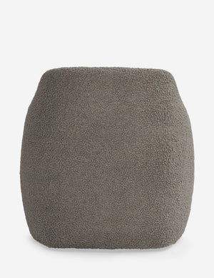 Back of the Tobi Gray Boucle swivel chair
