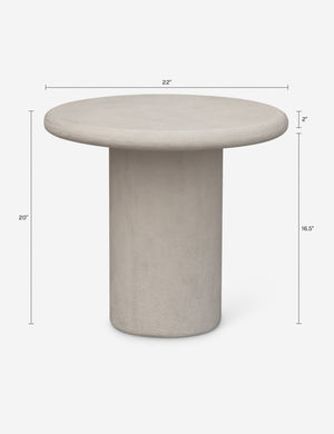 Charmaine Indoor / Outdoor Round Side Table
