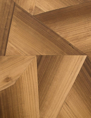The wood construction of the Balen coffee table