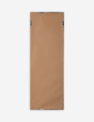 Rear view of the Shea rectangular gold framed full length floor mirror