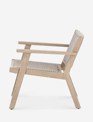 Side of the Ylva Natural Indoor / Outdoor Accent Chair