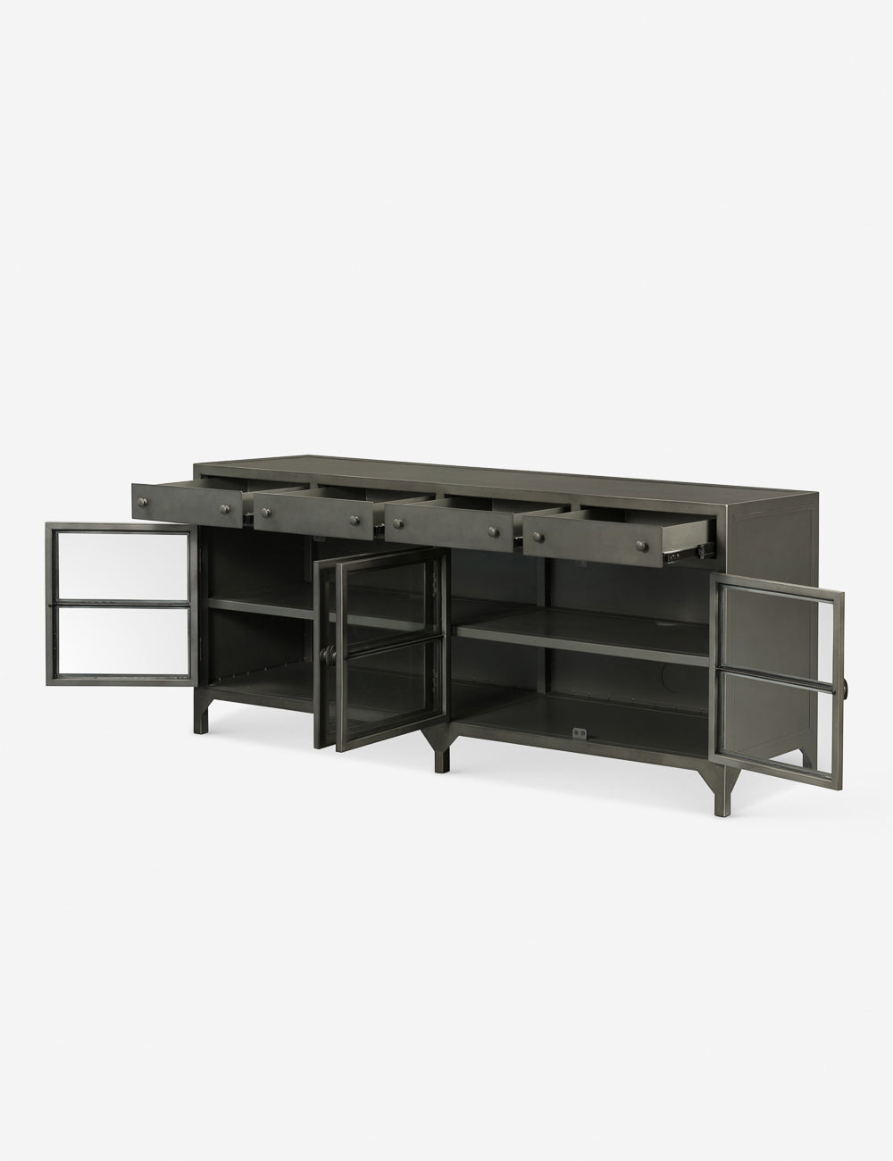 Malcom Iron Media Storage Console
