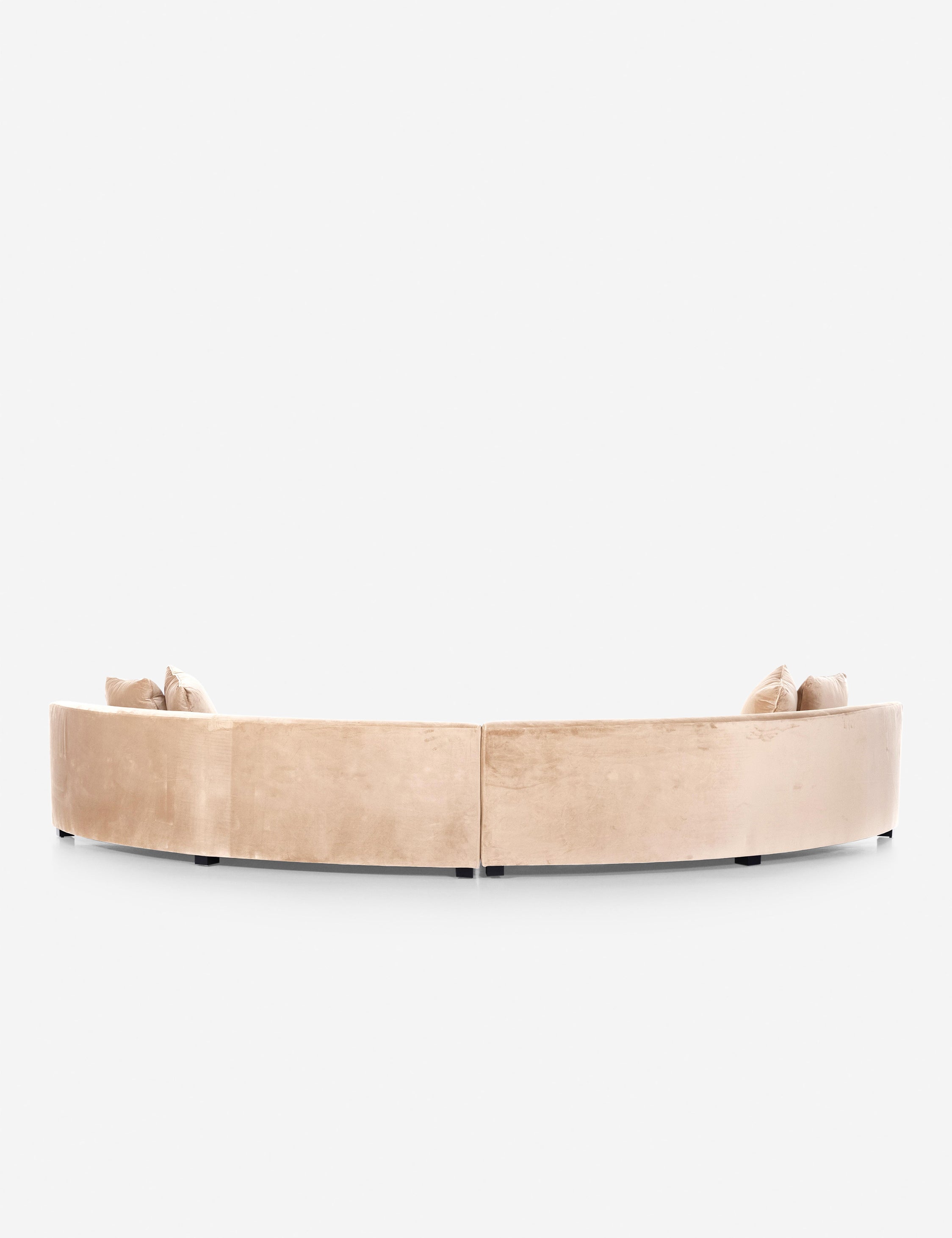 Lulu and Georgia Saban Curved Sectional Sofa - Thumbnail 4
