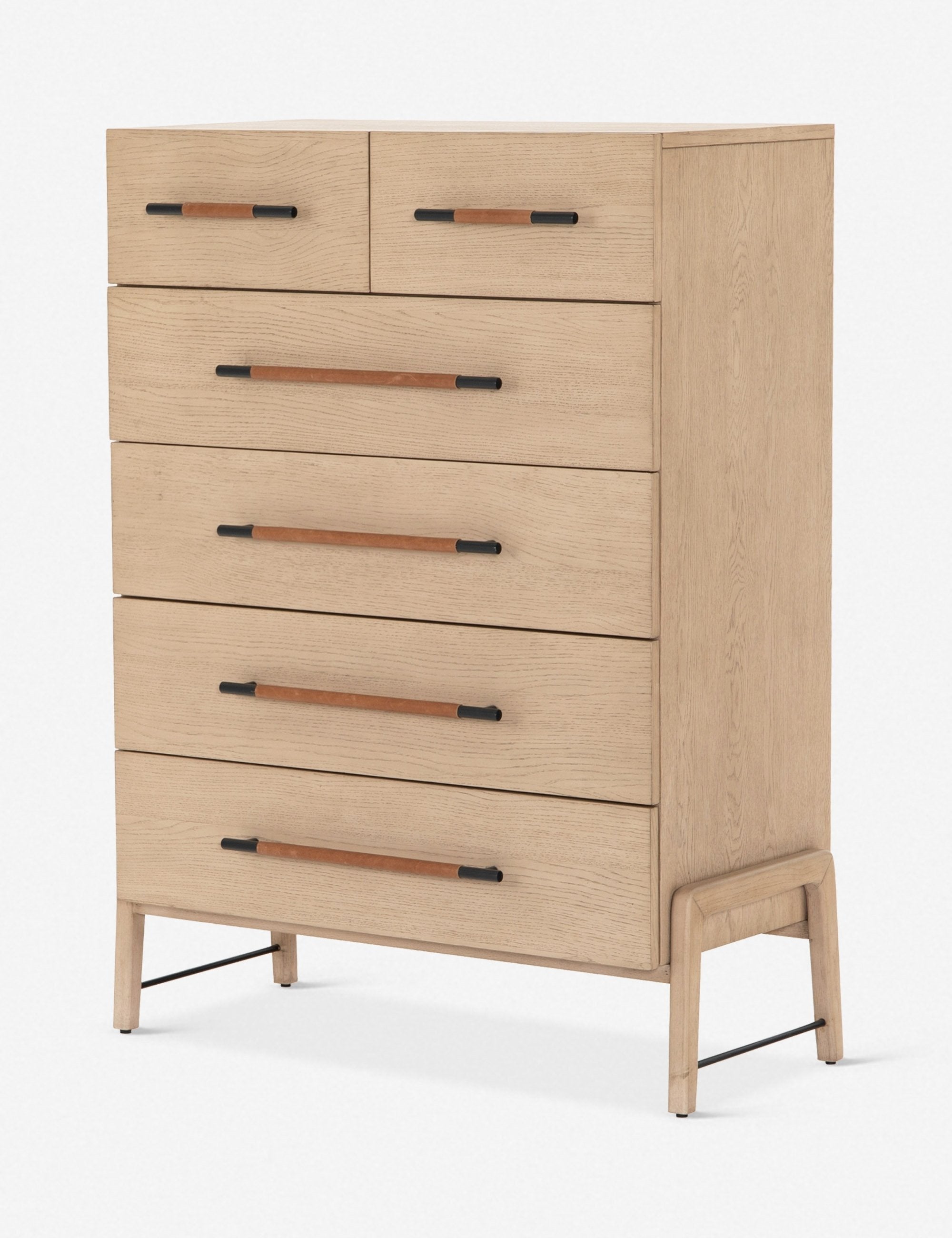 Rosedale 6 Drawer Tall Dresser - Yucca Oak - Four Hands Rosedale 6 Drawer Tall Dresser - Yucca Oak - Four Hands
