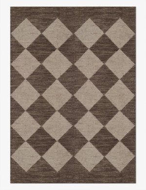 Palau brown rug in its ten by fourteen feet size
