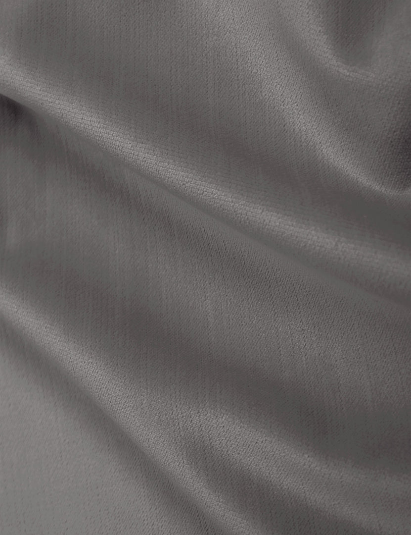 #color::steel-velvet | The Steel Velvet fabric on the Bailee ottoman