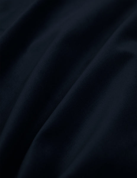 #color::navy-velvet | The Navy Velvet fabric on the Bailee ottoman