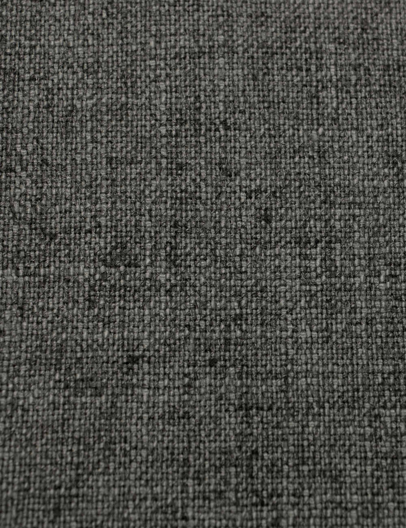 #color::charcoal-linen #size::full #size::queen #size::king #size::cal-king | Swatch of the Charcoal Linen fabric