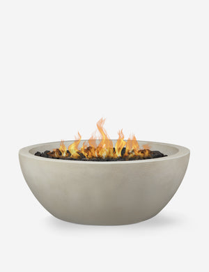 Benno fog 42 inch propane round fire bowl with glass fiber and reinforced concrete