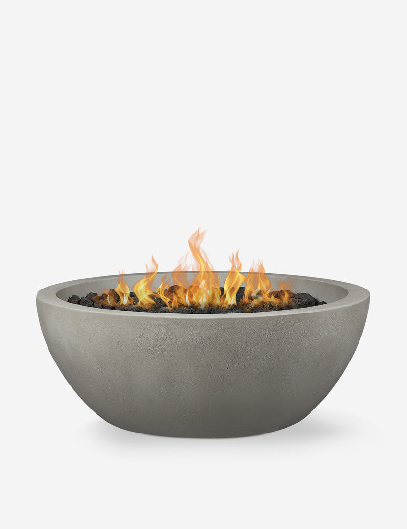 #color::shade #size::42- #configuration::natural-gas | Benno shade 42 inch propane round fire bowl with glass fiber and reinforced concrete