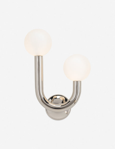 #color::polished-nickel #size::right-facing | Polished nickel right-facing Happy Sconce by Regina Andrew