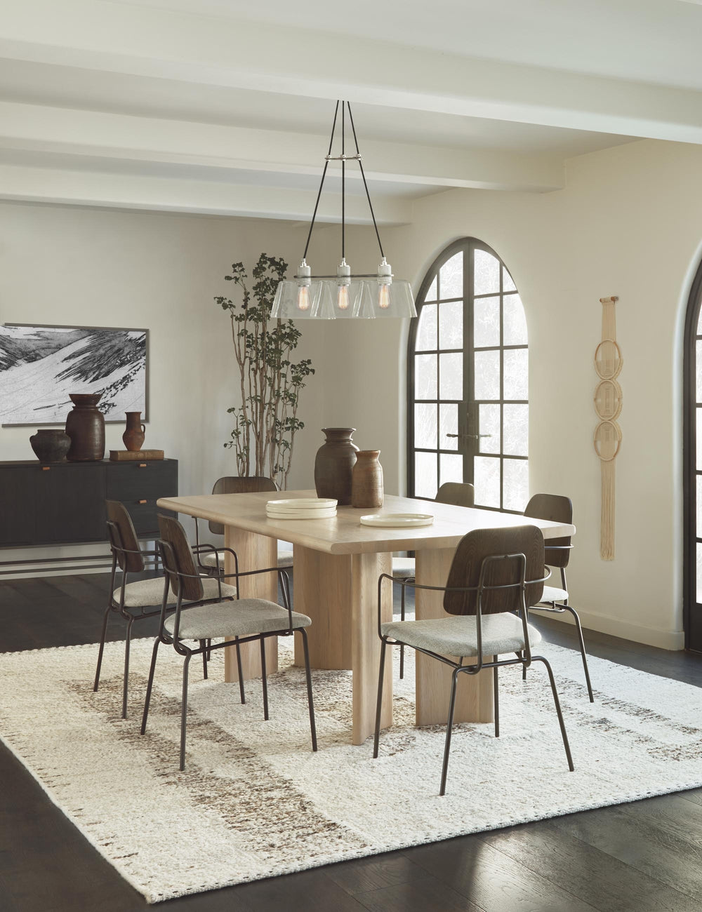 Esha Neutral Abstract Wool Area Rug