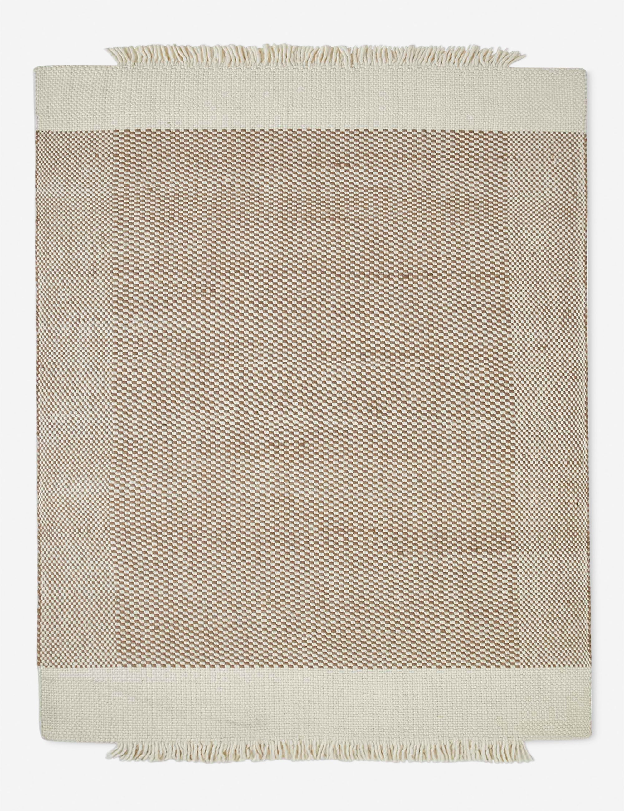 Joelle Handwoven Flatweave Checkerboard Rug