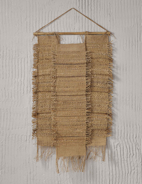 #size::small | Ukiah woven natural jute and hemp Wall Hanging