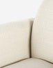 Nikita White Performance Fabric Swivel Chair