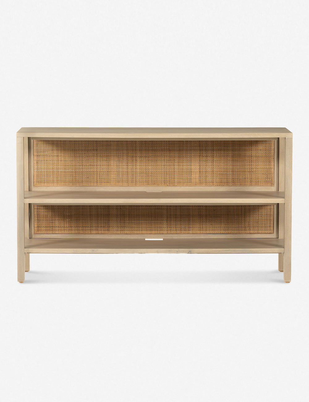 Philene Light Wood + Cane Media Console