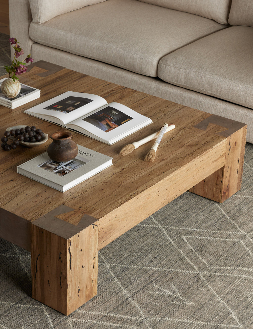 Bevan Distressed Square Coffee Table